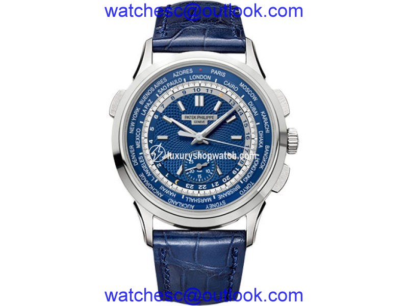 Patek Philippe 18K White Gold / Leather Automatic 39.5mm Mens Watch Patek Phillipe
