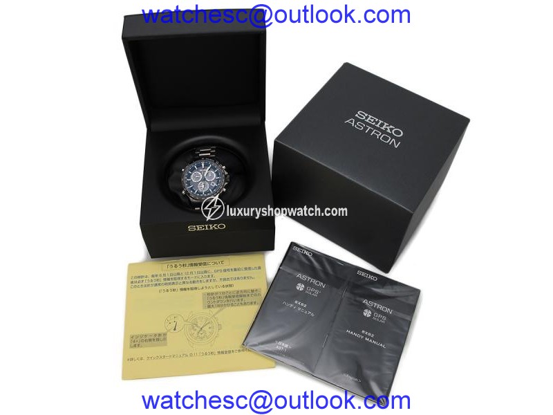 Seiko Astron Stainless Steel Mens 45mm Watch Seiko