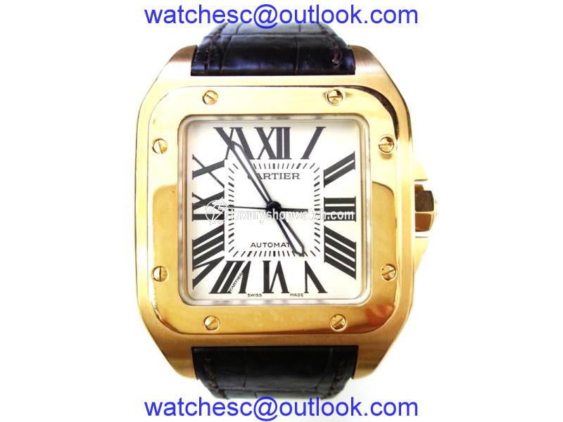 Cartier Santos 100 Yellow Gold W20112Y1 38mm Watch Cartier