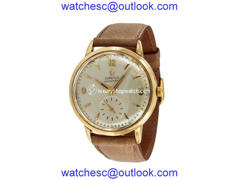 Omega 14K Yellow Gold Automatic 32mm Mens Watch|Omega