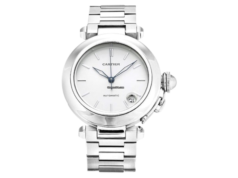 Cartier Pasha C W31010M7 Stainless Steel 35mm Mens Watch Cartier