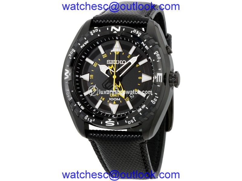 Seiko Prospex SUN057 Leather Quartz 44mm Mens Watch Seiko