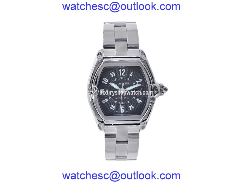 Cartier Roadster W62025V3 Stainless Steel & Black Dial 37mm Unisex Watch |