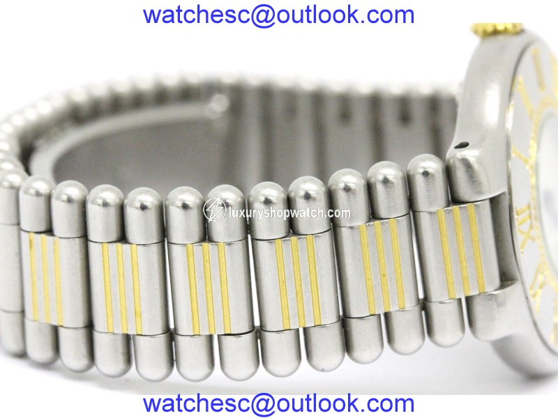 Cartier Must 21 Stainless Steel and Gold Plated Quartz Ladies Watch Cartier
