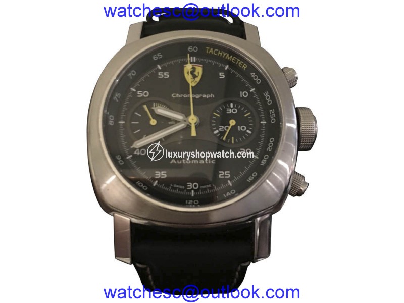 Panerai Ferrari FER00008 Stainless Steel & Leather 45mm Watch Panerai