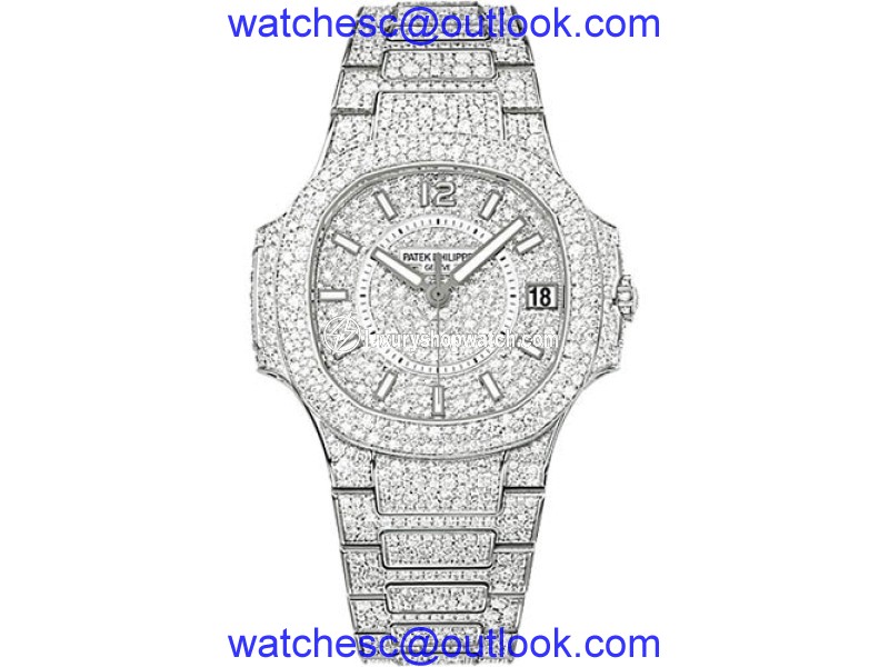 Patek Philippe 18K White Gold with Diamond 33.6mm Womens Watch Patek Philippe