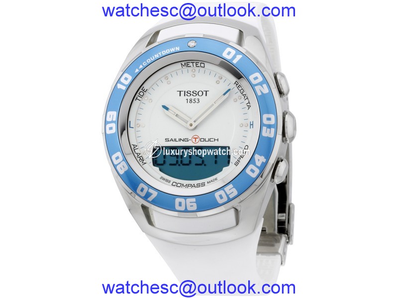 Tissot Sailing Touch T0564201701600 Stainless Steel & Rubber Quartz 45mm Mens Tissot