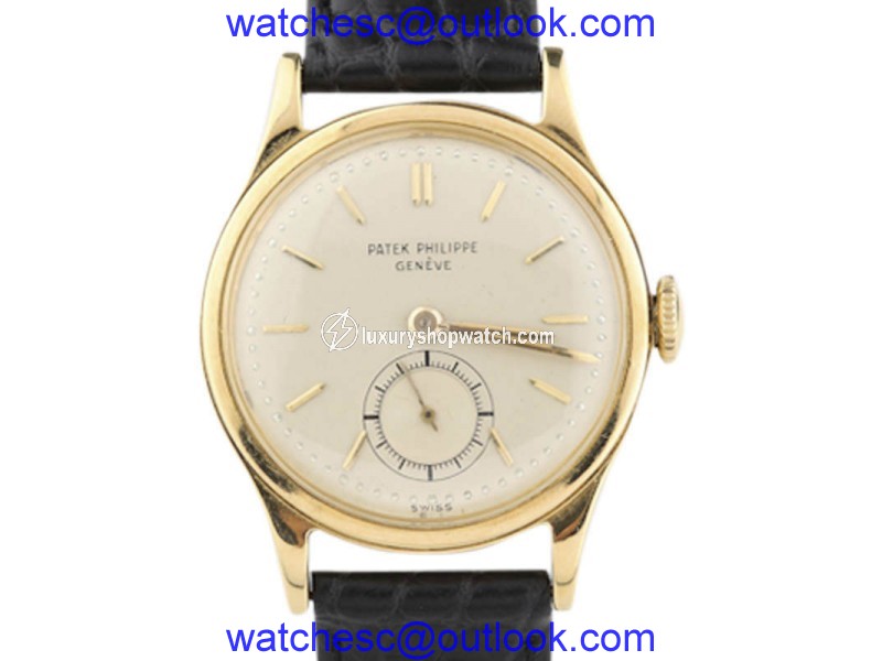 Patek Philippe Calatrava 1491 18K Yellow Gold 30mm Mens Vintage Watch Patek Philippe