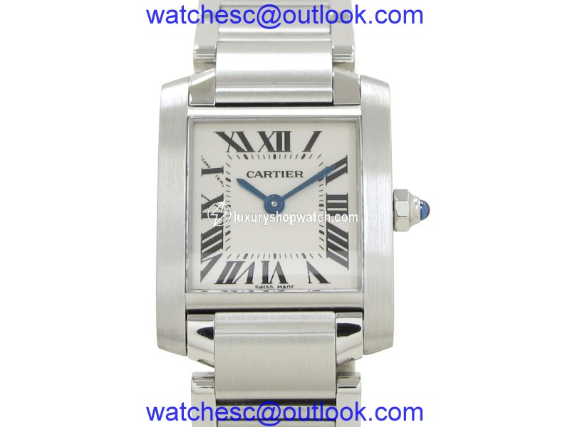 Cartier Tank Francaise Stainless Steel Quartz Womens 25mm Watch Cartier