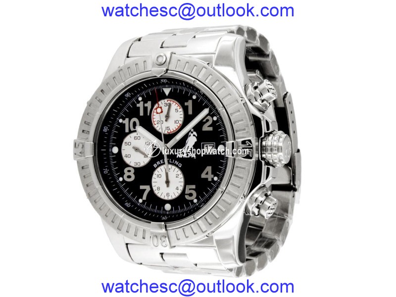 Breitling NHLPA Super Avenger A13370 Stainless Steel 48mm Mens Watch Breitling