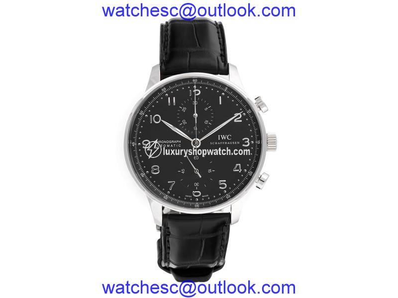 IWC Portuguese 3714-47 Stainless Steel / Leather 40.9mm Mens Watch IWC