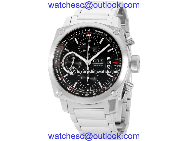 Oris BC4 67476164154MB Stainless Steel Chronograph Automatic 42.7mm Mens Watch Oris