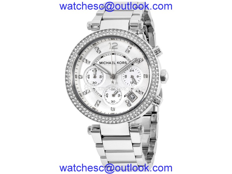 Michael Kors Parker MK5353 Silver Dial Stainless Steel 39mm Womens Watch Michael Kors