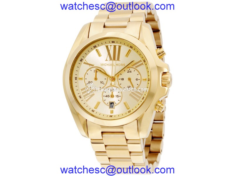 Michael Kors Bradshaw MK5605 Gold Tone Stainless Steel 36mm Womens Watch Michael Kors