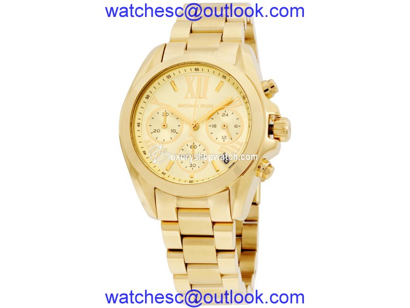 Michael Kors Bradshaw MK5798 Gold Tone Stainless Steel Gold Dial 36mm Womens Watch Michael Kors