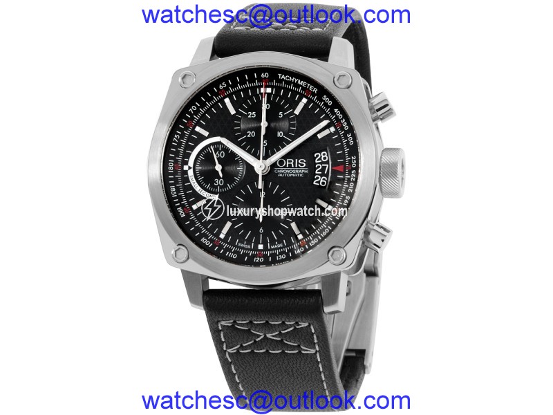 Oris BC4 67476164154LS Stainless Steel Chronograph Automatic 43mm Mens Watch Oris