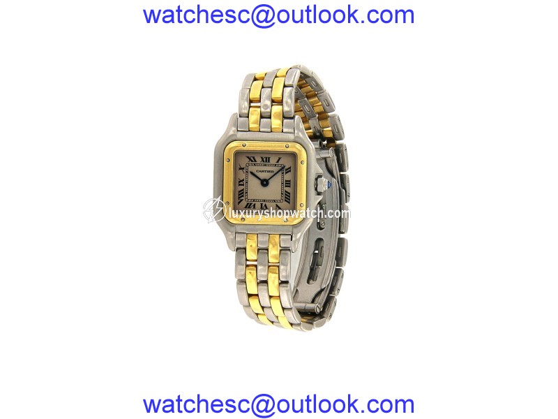 Cartier Panthere 166921 18K Yellow Gold & Stainless Steel 22mm Womens Watch Cartier