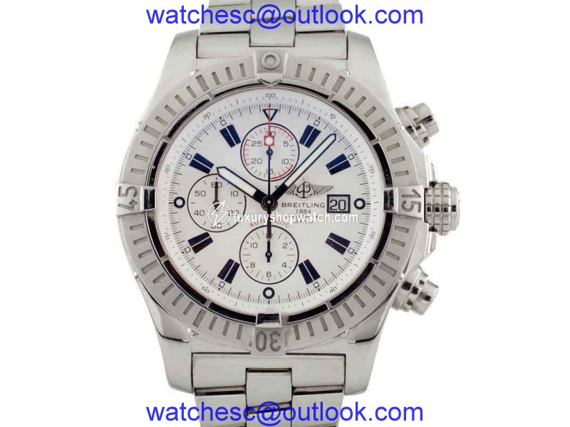 Breitling Super Avenger A13370 Stainless Steel Automatic 48mm Mens Watch Breitling