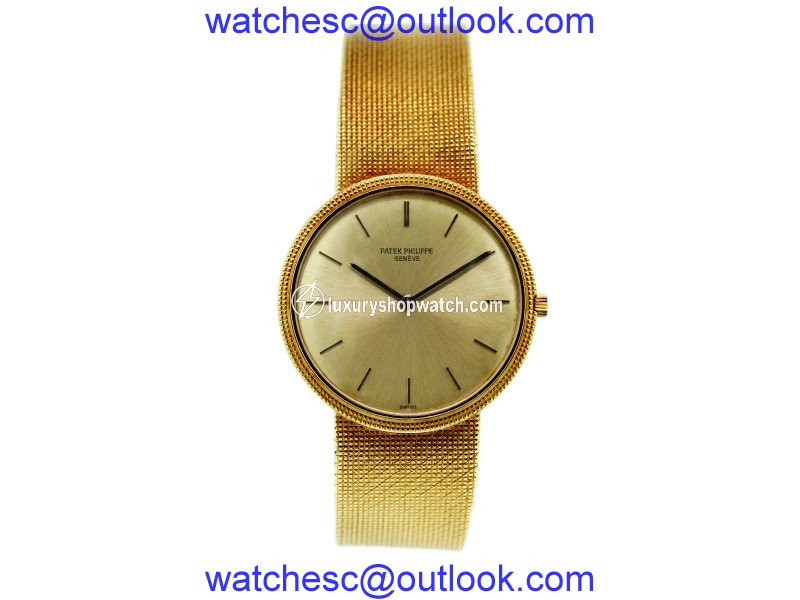 Patek Philippe 18K Yellow Gold 32mm Mens Vintage Watch Patek Philippe