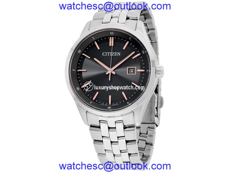 Citizen Sapphire BM725153H Stainless Steel Gray Dial 41mm Men's Watch Citizen