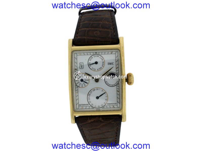 IWC Grande 18K Yellow Gold 33mm Mens Watch IWC