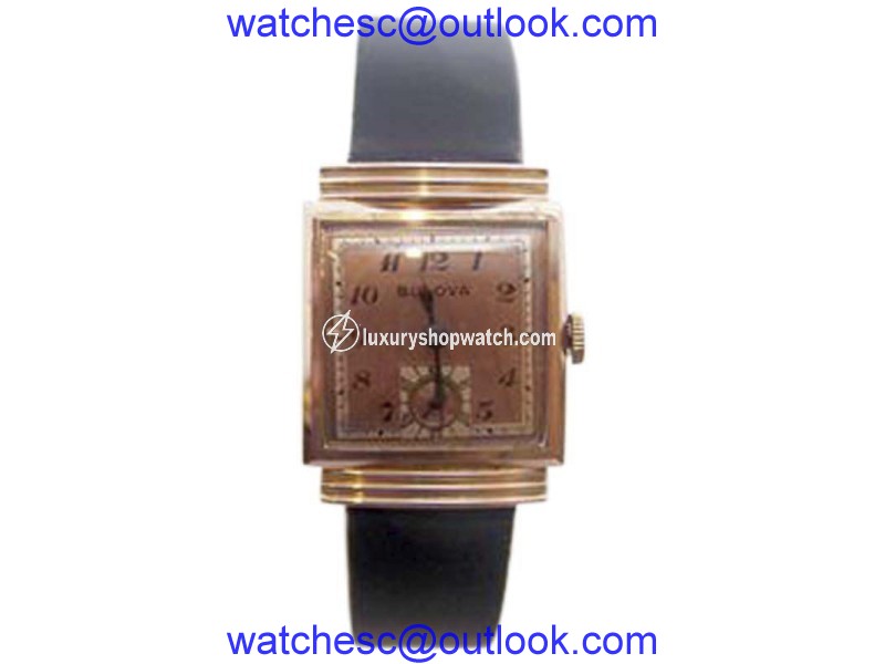 Bulova 14K Rose Gold Plated Vintage 25mm Unisex Watch Year 1940 BULOVA