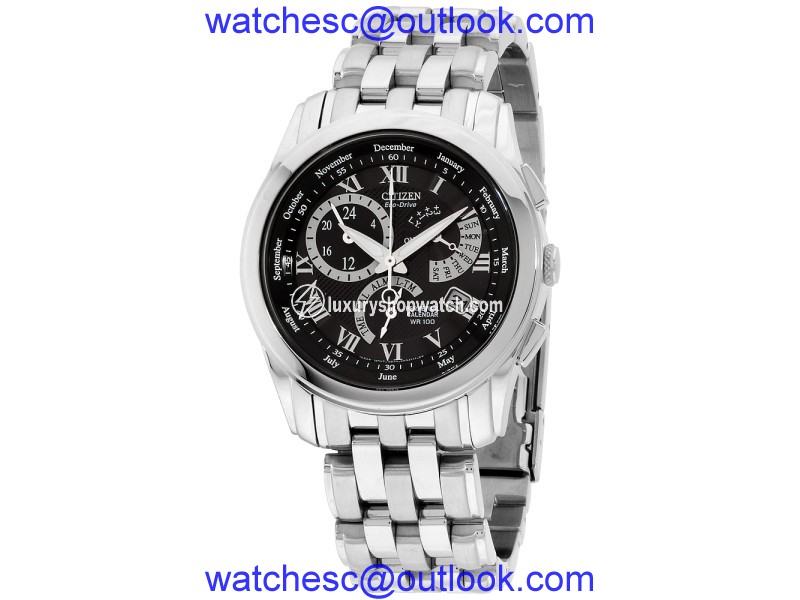 Citizen BL8000-54E Stainless Steel Black Dial 39mm Men's Watch Citizen