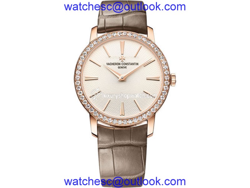 Vacheron Constantin Traditionnelle 81590/000R-9849 18K Rose Gold with Cream Dial 33mm Womens Watch Vacheron Constantin