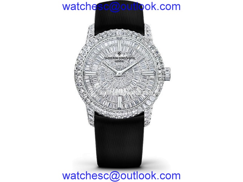 Vacheron Constantin Traditionnelle 81760/000G-9862 18K White Gold with Diamond Dial 35mm Womens Watch Vacheron Constantin
