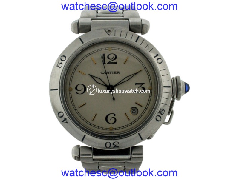 Cartier Pasha Stainless Steel Automatic With Date 38mm Mens Watch Cartier