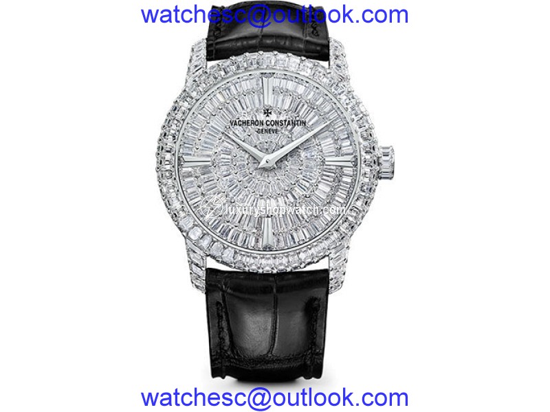 Vacheron Constantin Traditionnelle 82760/000G-9852 18K White Gold with Diamond Dial 40mm Mens Watch Vacheron Constantin