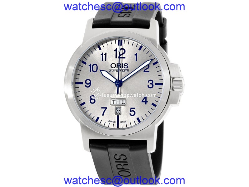 Oris BC3 73576414161RS Stainless Steel & Silicone Automatic 42mm Mens Watch Oris