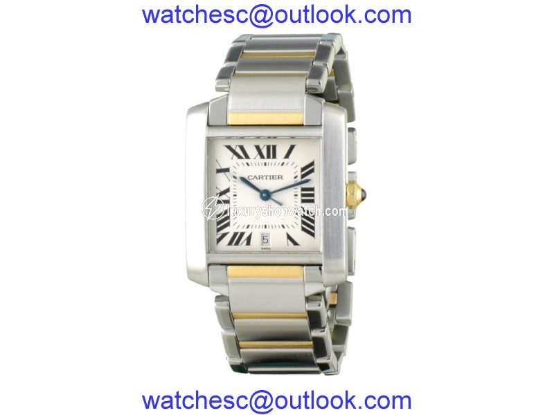 Cartier Panthere Tank 2302 Stainless Steel and 18K Yellow Gold 28mm Automatic Women Watch Cartier