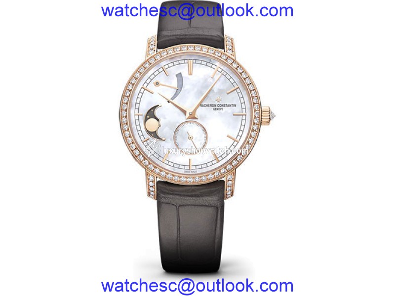 Vacheron Constantin Traditionnelle 83570/000R-9915 18K Pink Gold with Mother of Pearl Dial 36mm Womens Watch Vacheron Constantin
