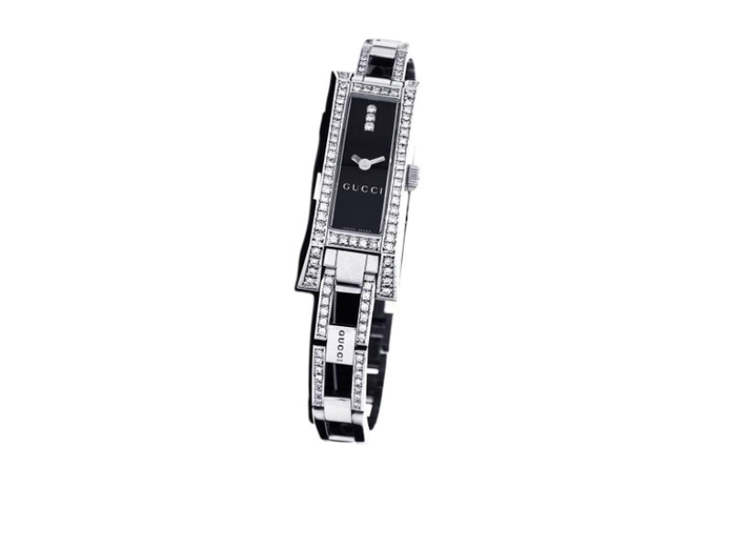 Gucci 110 Series Stainless Steel Custom 1.00 Ct Diamond 36mm x 14mm Watch Gucci