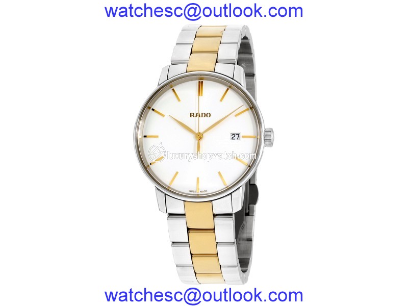 Rado Coupole Classic R22864032 Two Tone Stainless Steel Quartz 38mm Mens Watch Rado