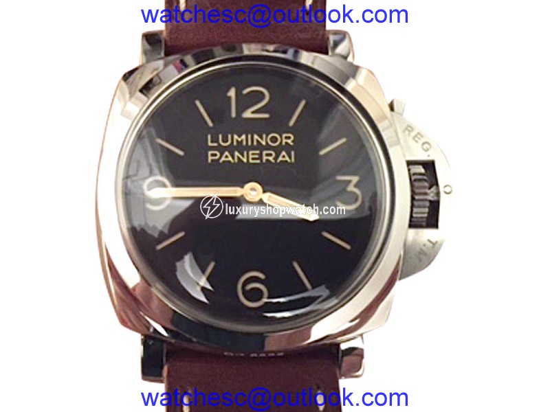 Panerai Luminor PAM372 Stainless Steel & Leather 47mm Watch Panerai