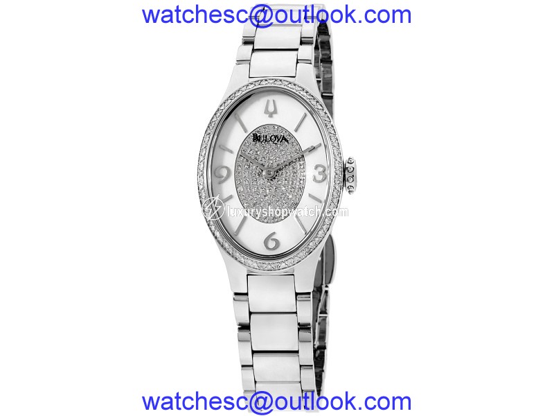 Bulova 96R193 Stainless Steel with Diamond Quartz 25mm Womens Watch Bulova