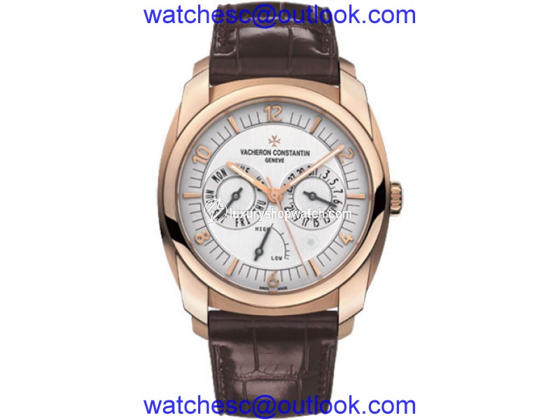 Vacheron Constantin Quai De L'ile 85050/000R-I0P29 18K Rose Gold with Silver Dial 41mm Mens Watch Vacheron Constantin