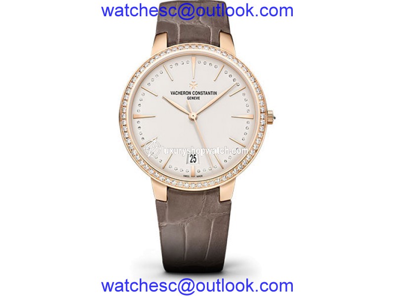 Vacheron Constantin Patrimony 85515/000R-9840 18K Pink Gold with Silvered Dial 36.5mm Womens Watch Vacheron Constantin