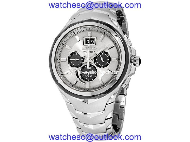 Seiko Coutura SSC627 Stainless Steel with Silver Dial 46mm Mens Watch Seiko