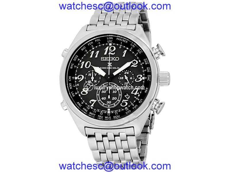 Seiko Prospex SSG017 Stainless Steel with Black Dial 44mm Mens Watch Seiko