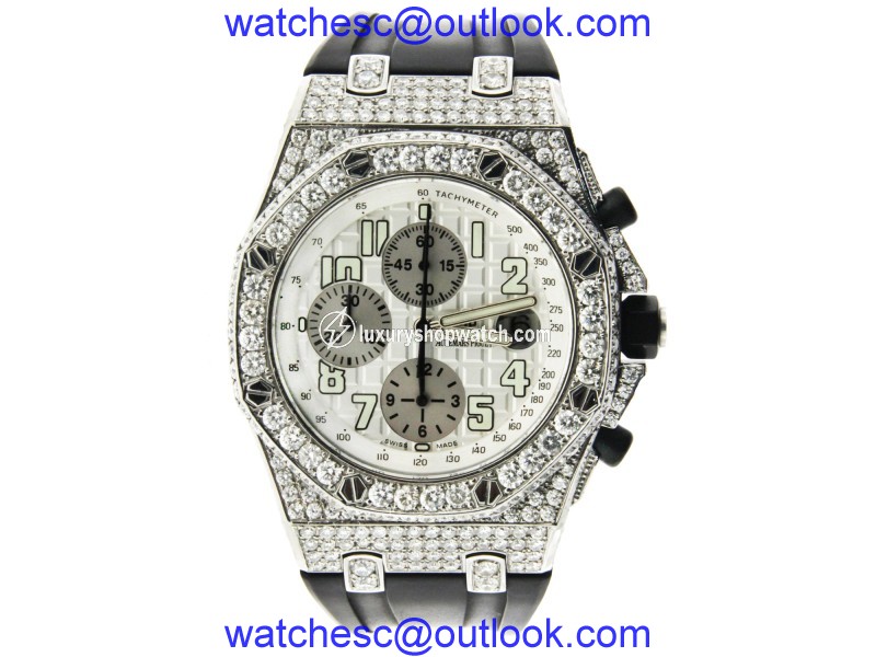 Audemars Piguet Royal Oak Offshore with White Diamond Bezel & Case Audemars Piguet