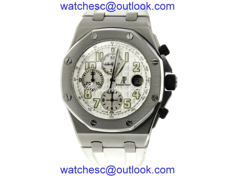 Audemars Piguet Royal Oak Offshore with White Rubber Strap Audemars Piguet