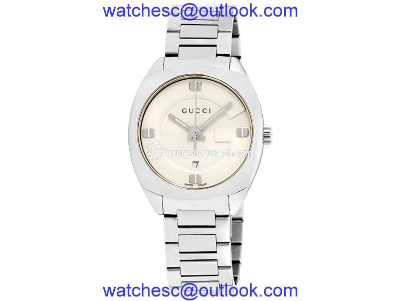 Gucci GG2570 White Dial Stainless Steel 29mm Womens Watch Gucci