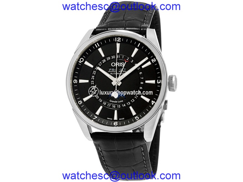 Oris Artix Complication 91576434054LS Stainless Steel & Leather Automatic 42mm Mens Watch Oris