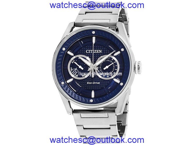 Citizen CTO BU4020-52L Stainless Steel with Blue Dial 42mm Mens Watch Citizen