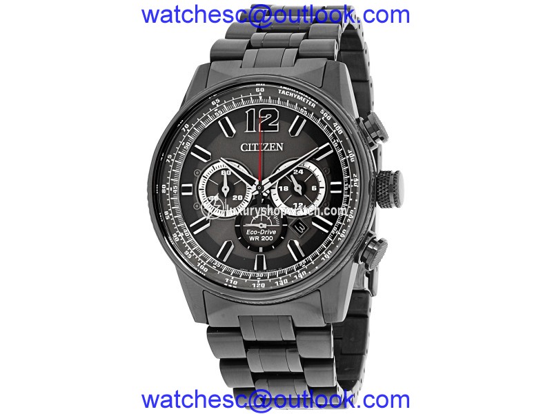 Citizen Nighthawk CA4377-53H Stainless Steel with Grey Dial 43mm Mens Watch Citizen
