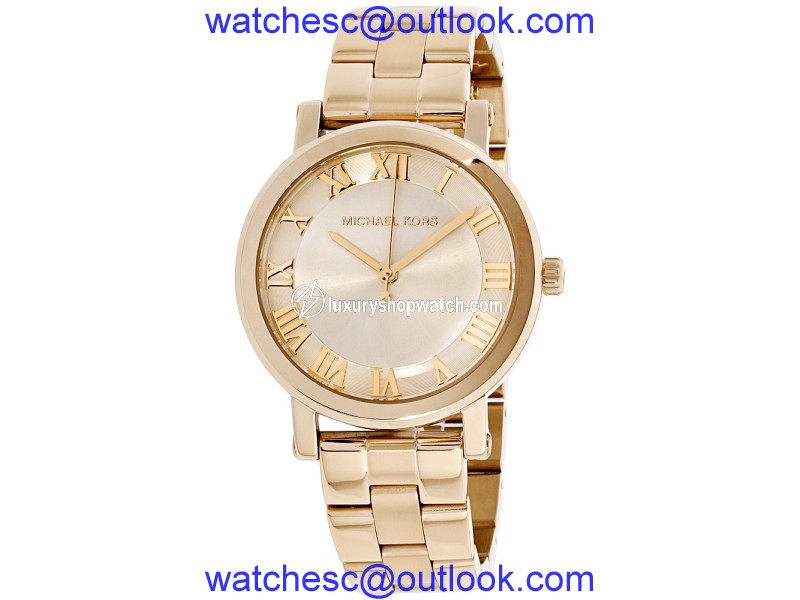 Michael Kors Norie MK3560 Gold Tone Stainless Steel 38mm Quartz Women Watch Michael Kors