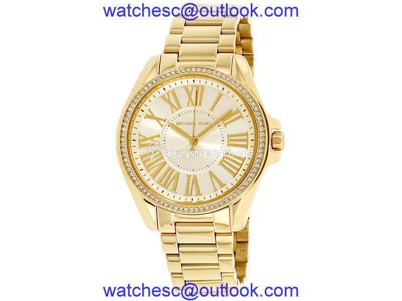 Michael Kors Kacie MK6184 Gold Tone Stainless Steel Ladies 39mm Quartz Watch Michael Kors